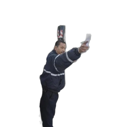 staff, jacket, weapon, robot transparent PNG cut-out