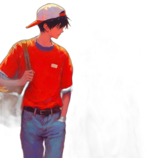 staff, hat, robot, concept art transparent PNG cut-out