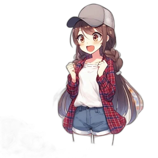 hat, jacket, staff, hair transparent PNG cut-out