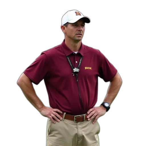 staff, man, wearing, maroon transparent PNG cut-out