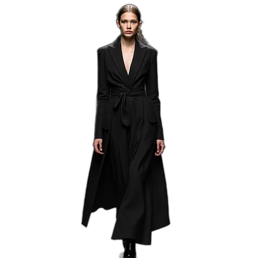 jacket, dress, concept art, dark transparent PNG cut-out