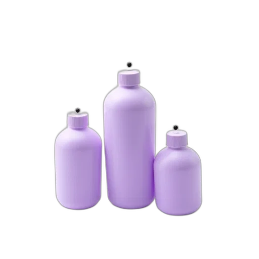 bottle, 3d render, photorealistic, vaporwave transparent PNG cut-out