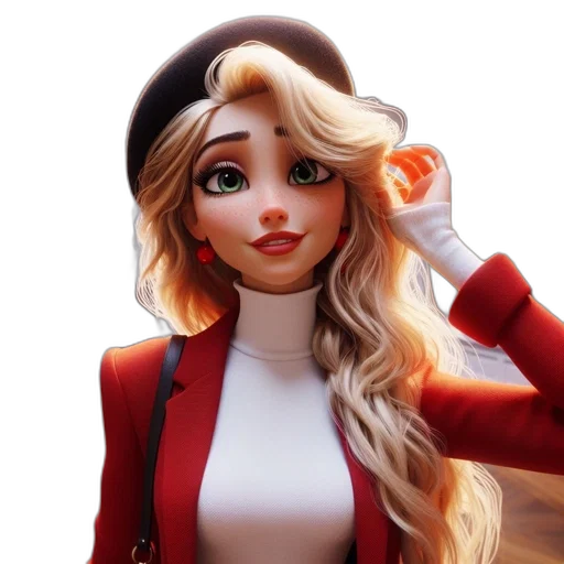 staff, face, jacket, 3d render transparent PNG cut-out