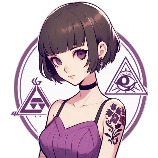 dress, jewelry, creature, face transparent PNG cut-out