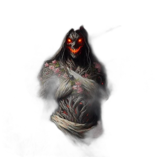 creature, mask, staff, face transparent PNG cut-out