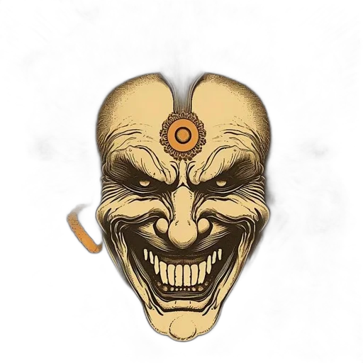 mask, face, staff, jewelry transparent PNG cut-out