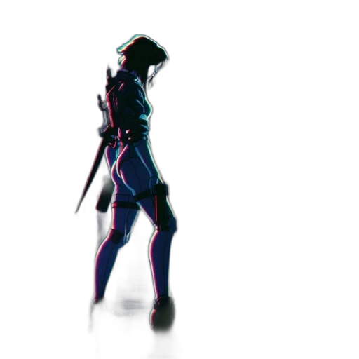 robot, sword, weapon, staff transparent PNG cut-out