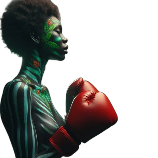 concept art, photorealistic, comic book art, green transparent PNG cut-out