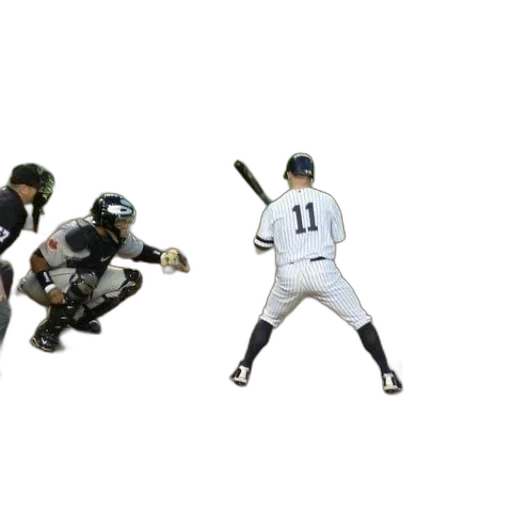 baseball, player, number, his transparent PNG cut-out