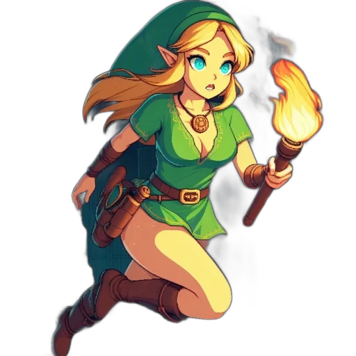 staff, dress, pixel art, fantasy art transparent PNG cut-out