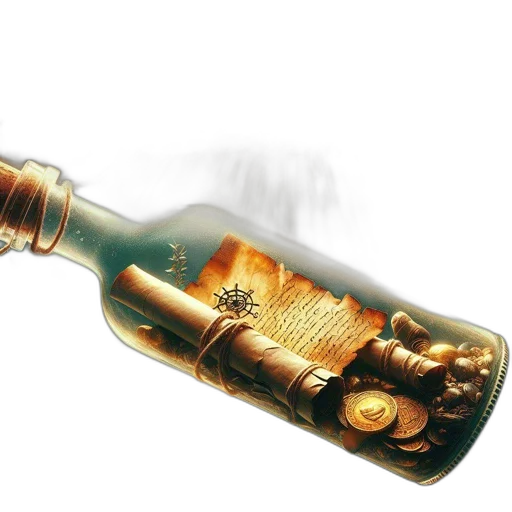 bottle, weapon, sword, jewelry transparent PNG cut-out