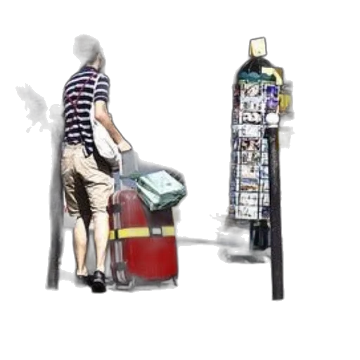 robot, furniture, staff, 3d render transparent PNG cut-out