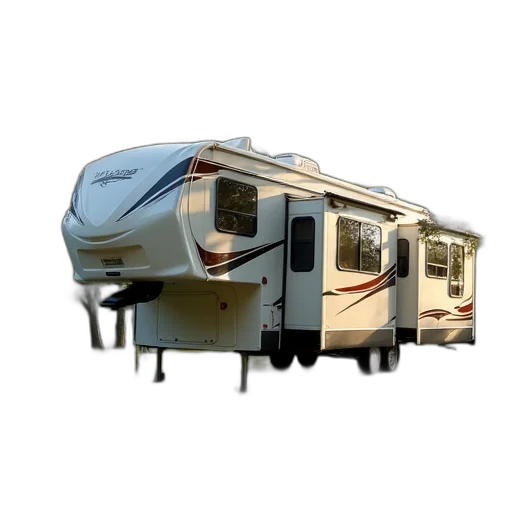 3d render, fifth, wheel, recreational transparent PNG cut-out