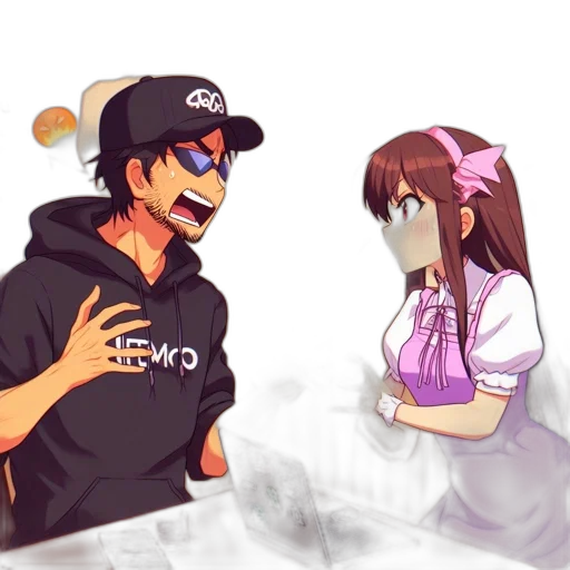 anime, pixel art, cartoon, concept art transparent PNG cut-out