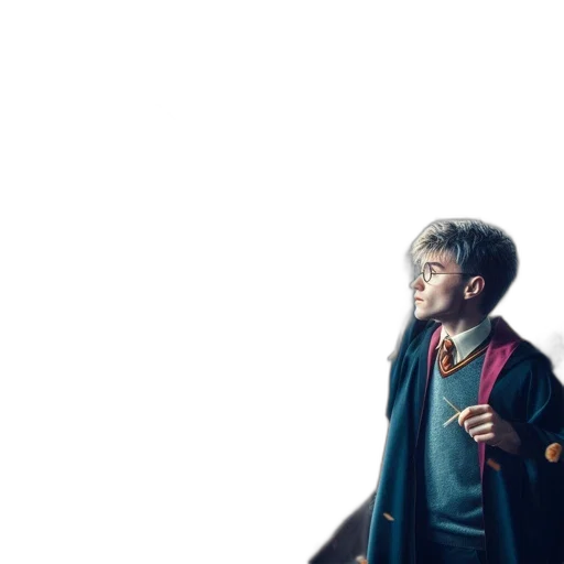 jacket, dragon, creature, staff transparent PNG cut-out