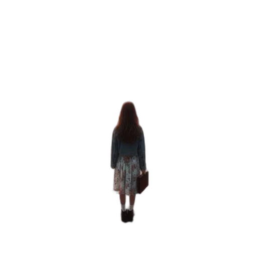 dress, hair, creature, robot transparent PNG cut-out