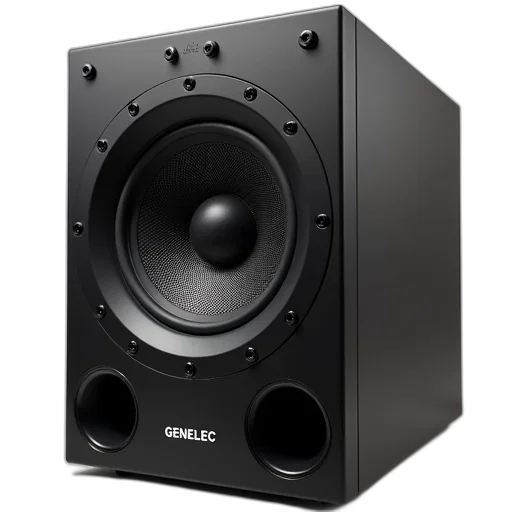 black, computer, speaker, circular transparent PNG cut-out