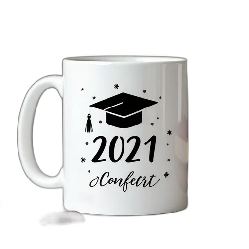 3d render, personalised, white, graduation transparent PNG cut-out
