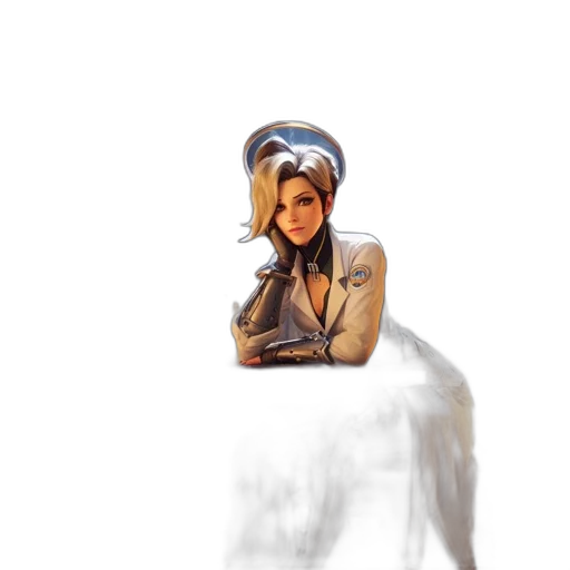 staff, jacket, face, hat transparent PNG cut-out