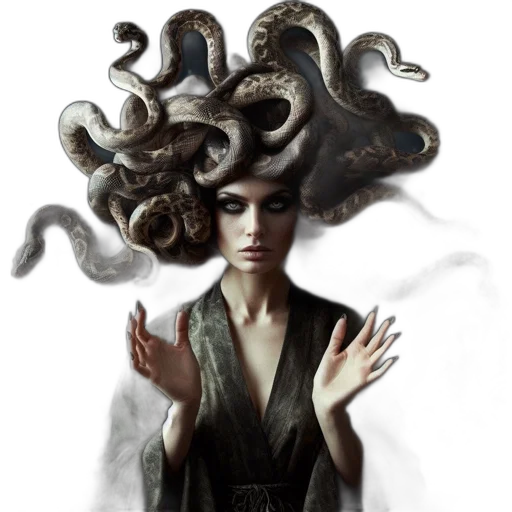 hair, creature, crown, concept art transparent PNG cut-out