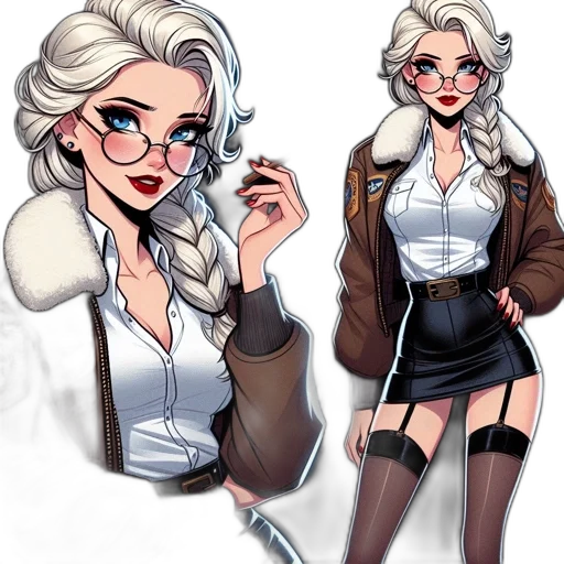jacket, staff, concept art, comic book art transparent PNG cut-out