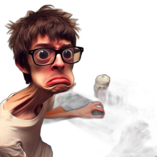 face, staff, mask, creature transparent PNG cut-out