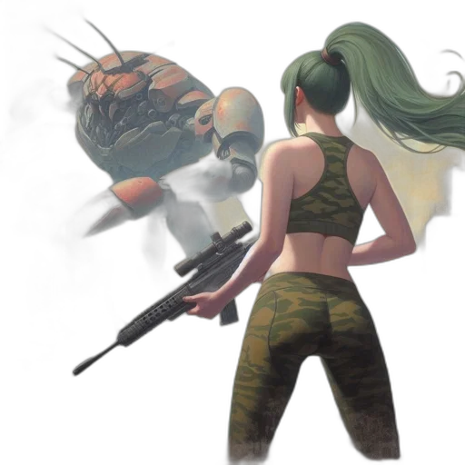 weapon, concept art, fantasy art, cyberpunk transparent PNG cut-out