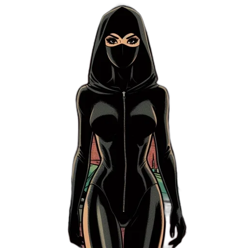 mask, dress, jewelry, comic book art transparent PNG cut-out