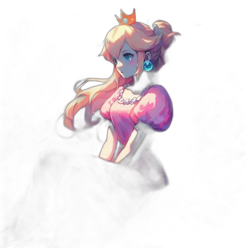 crown, dress, staff, robot transparent PNG cut-out