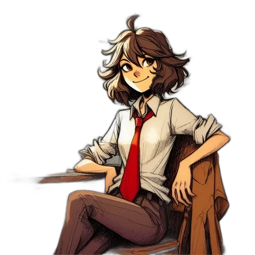 staff, weapon, jacket, anime transparent PNG cut-out