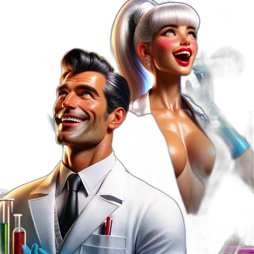 concept art, comic book art, cyberpunk, photorealistic transparent PNG cut-out