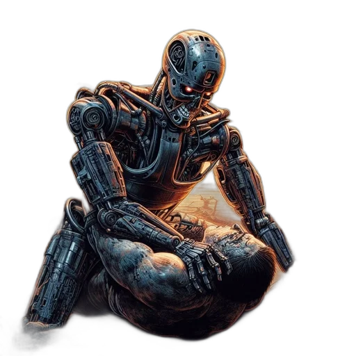 robot, weapon, creature, concept art transparent PNG cut-out