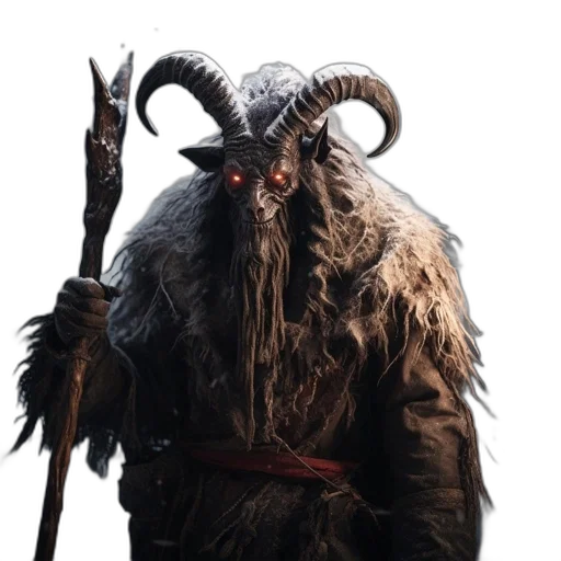 creature, dragon, staff, animal transparent PNG cut-out