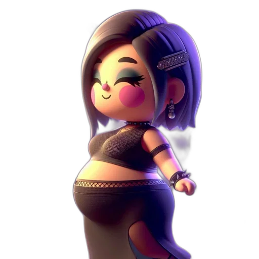 dress, staff, concept art, 3d render transparent PNG cut-out
