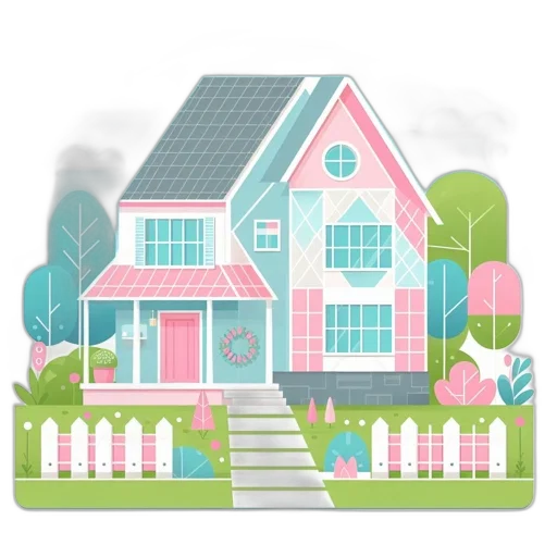 3d render, concept art, pastel, green transparent PNG cut-out