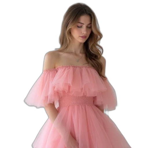 dress, pastel, neon, woman transparent PNG cut-out