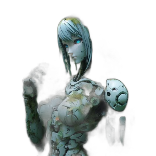 robot, face, creature, mask transparent PNG cut-out