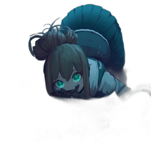 creature, dragon, mask, hair transparent PNG cut-out