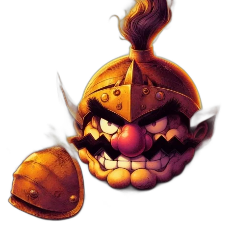 crown, mask, face, staff transparent PNG cut-out