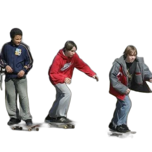 3d render, concept art, three, boys transparent PNG cut-out