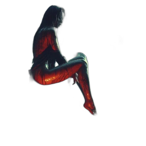 mask, hair, creature, shoes transparent PNG cut-out