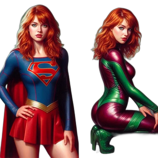comic book art, concept art, photorealistic, fantasy art transparent PNG cut-out