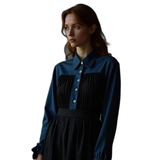 dress, jacket, staff, face transparent PNG cut-out