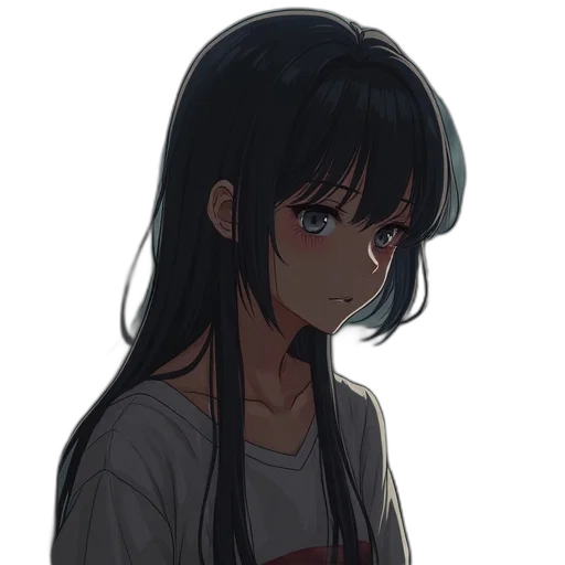 face, hair, staff, dress transparent PNG cut-out