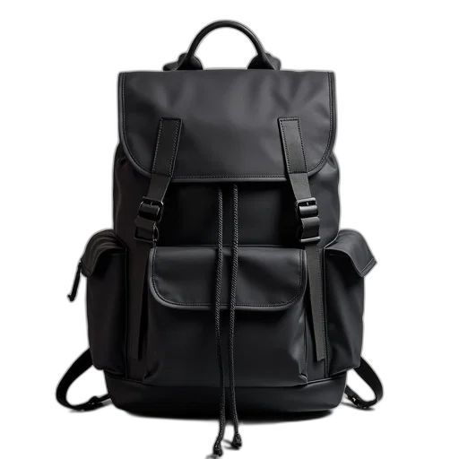 jacket, dark, computer, backpack transparent PNG cut-out
