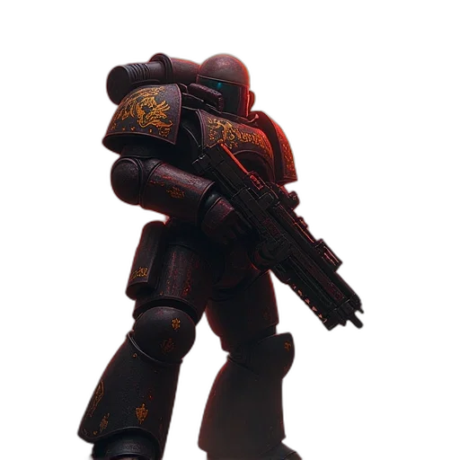 robot, weapon, staff, jacket transparent PNG cut-out