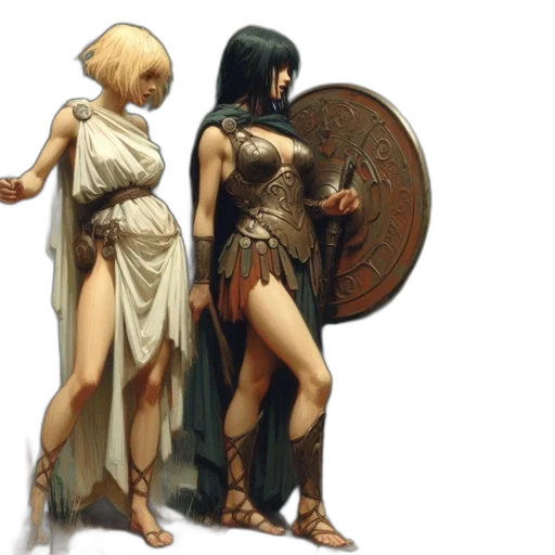 concept art, fantasy art, comic book art, 3d render transparent PNG cut-out