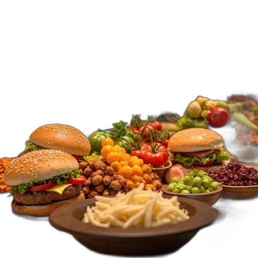food, 3d render, photorealistic, store transparent PNG cut-out