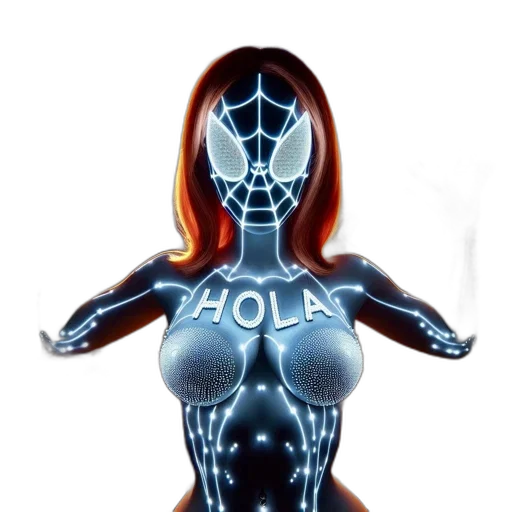 robot, jewelry, dress, 3d render transparent PNG cut-out
