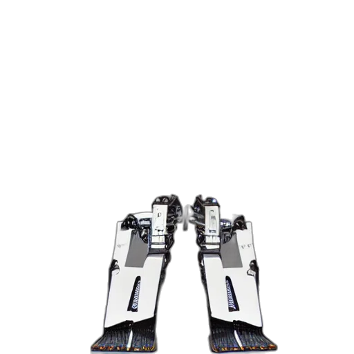 robot, shoes, weapon, staff transparent PNG cut-out